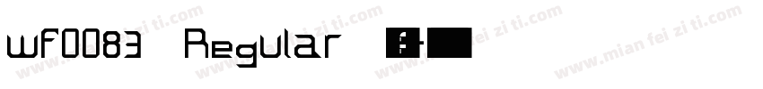 wf0083 Regular 下载字体转换